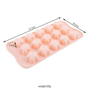 Molde para Hielo con 15 Cavidades en Forma de <span class=keywords><strong>Estrella</strong></span> Pequeña para Niños, para Helados de Frutas Congeladas - Product Image 2