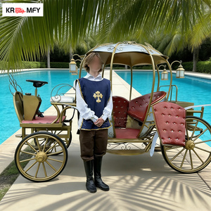 Calèche royale électrique de luxe classique en fer forgé de style européen, 150-250 CV, couleur personnalisable pour mariage - Product Image 2