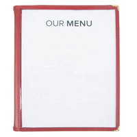 Yimi Leather Fournisseur 6 Panneau 12 Vues Café Menu Couverture Taille 8.5*11