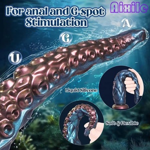 Dildo monstre pour femmes et hommes, jouet pour adultes, pénis réaliste en forme de pieuvre à tentacules, dildo conique extraterrestre, stimulateur de prostate, point G et vaginal - Product Image 4