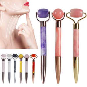 Rodillo Facial y Bolígrafo Multifuncional, Herramienta de Belleza de Resina Multicolor, Regalo Promocional No Borrable - Product Image 5