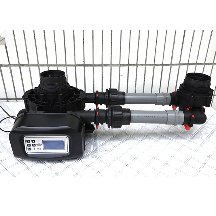 Automatic control large flow double tank single valve water softener filter valve