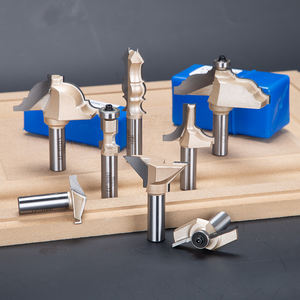 HUHAO ahşap özelleştirilmiş freze kesicisi takım ağaç İşleme gömme şablon Trim temizleme yönlendirici Bit 10 1 kesici setleri - Product Image 5