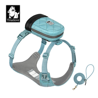 Harnais pour animaux de compagnie Truelove en tissu naturel bio-sourcé de haute qualité, respectueux de l'environnement, pour l'extérieur, mains libres, avec laisse pour chien et chat et ensemble de sacs à déjections