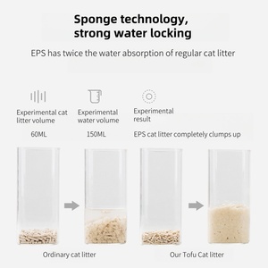 Litière pour chat en tofu écologique et biodégradable, sans poussière, forme rapidement des grumeaux, sable de maïs naturel, litière pour chat désodorisante - Product Image 2