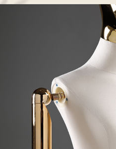 Maniquí de Color blanco de alta calidad En o completo maniquí ajustable mujeres medio cuerpo con ruedas maniquí femenino maniquí - Product Image 5