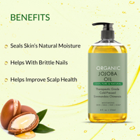 Huile de Jojoba 100% pure et naturelle, biologique, pressée à froid, pour hydrater la peau, soins corporels, massage