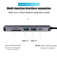 Hub USB-C 6-en-1 Xput : Type C vers HDMI 4K, USB 3.0/2.0, Lecteur de Cartes SD TF 3.0, Prise en Charge OTG avec Chargeur Rapide