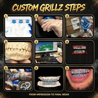 Oferta Especial: Grillz Brillantes de Moissanita 8 en 8, Plata 925, Joyería Personalizada con Apariencia de Diamante para Hip Hop, Streetwear y Baile