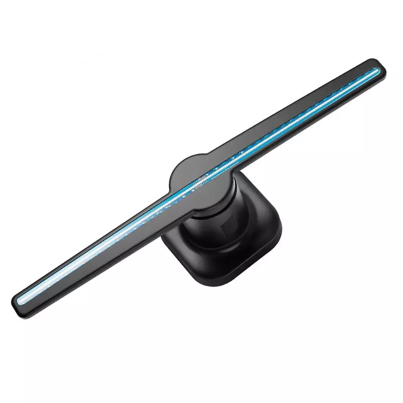 100-240 В переменного тока, подключаемый 3D голограммный проектор, световой рекламный дисплей, светодиодный вентилятор, лампа для голографического изображения, 3D проигрыватель голограммы с дистанционным управлением