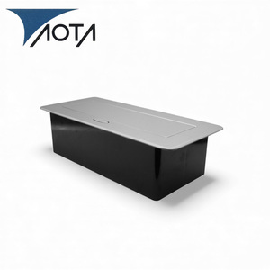 Presa da Tavolo Industriale a Scomparsa Angolare con 3 Prese Multiple in Lega di Rame e Alluminio - Product Image 3