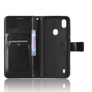 Funda de lujo tipo billetera de cuero PU Crazy Horse para teléfono celular <span class=keywords><strong>Verve</strong></span> Connect ZTE Z6103 - Product Image 6