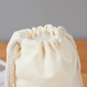 Customized Thickened <b>Canvas</b> Drawstring <b>Bag</b> <b>Large</b> Capacity With Printing For Advertising General Packaging - Product Image 1