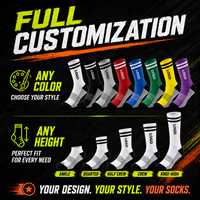 Chaussettes de sport professionnelles personnalisées unisexe pour basketball et course à pied, avec coussinets et semelle en tissu éponge