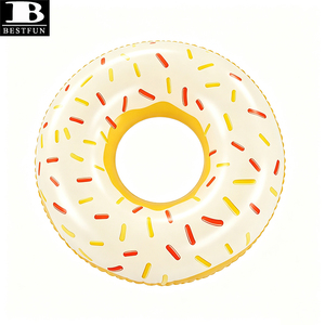 Bouée gonflable en PVC durable <span class=keywords><strong>de</strong></span> qualité supérieure, motif donut, avec décorations, pour adultes et enfants <span class=keywords><strong>de</strong></span> 6 ans et plus - Product Image 5