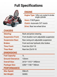 Kart de course familial personnalisable avec télécommande, vitesse maximale de 25 km/h, charge utile de 85 kg, équipement de parc d'attractions - Product Image 4