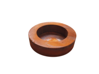 Brasero de jardin extérieur en acier Corten rouillé pour brûler du bois