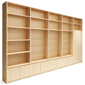 <span class=keywords><strong>Armoire</strong></span> murale de présentation en bois pour magasin de détail, grand présentoir modulaire avec armoires de rangement pour boutique, <span class=keywords><strong>pharmacie</strong></span>, MobileShop - Product Image 1