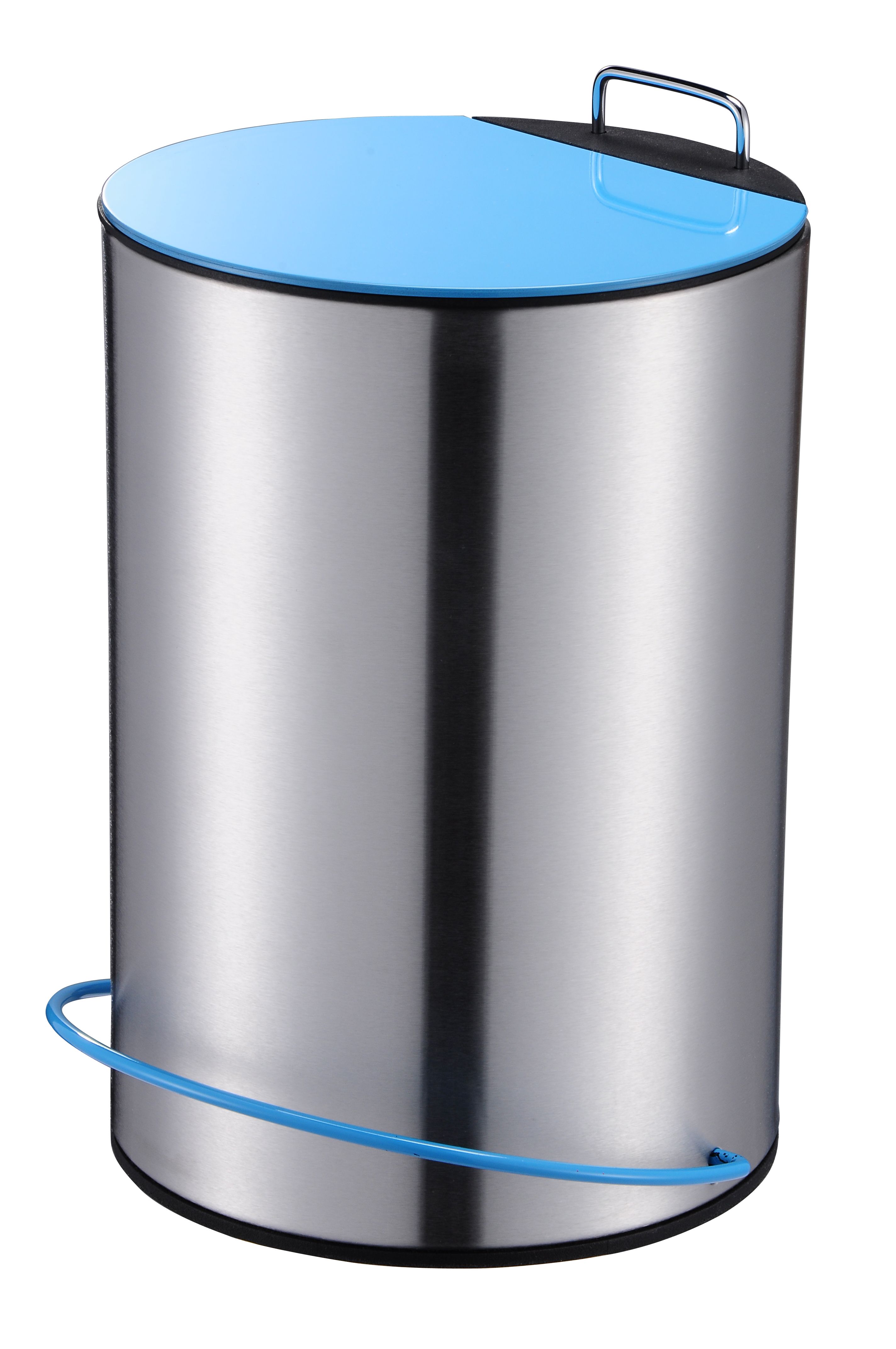 Bleu ciel + acier inoxydable