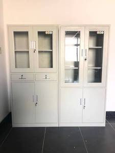 医院钢制文件柜带锁现代设计四钢门可调节搁板粉末涂层金属 - Product Image 2