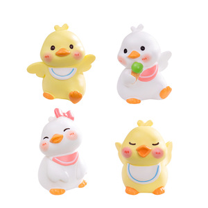 Adornos Decorativos de Micropaisaje, Patitos Amarillos de Resina Pequeños, Decoraciones para Coche, Accesorios para Llaveros, Juguetes de Jardín de Hadas para Niños - Product Image 6