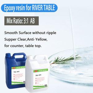 מותג העליון משלוח שולחנות שקיפות גבוהה עם שרף אפוקסי שרף עץ אפוקסי - Product Image 2