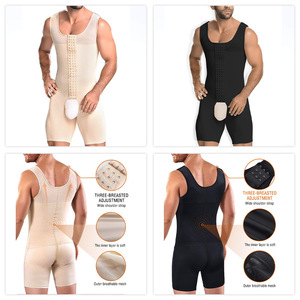 Combinaison sculptante personnalisée SU729 #   Nouvel Arrivage – Sous-vêtements Sculptants Amincissants pour Hommes, Modèle Corps Entier, Entrejambe Ouvert, Effet Gainant Intense - Product Image 3