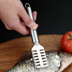 Écailleur à poisson en acier inoxydable Shunxi, tête carrée, outil de cuisine pour enlever les écailles de poisson - Product Image 2