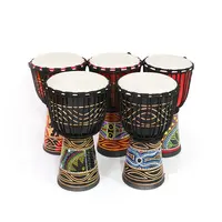 Groothandel Muziekinstrumenten Hand Percussie Drum Kleurrijke Djembe 12 Inch Afrikaanse Trommel