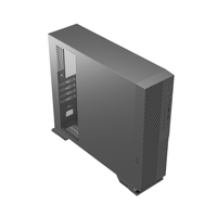 Boîtier d'ordinateur de taille moyenne Mini-ITX noir en SPCC de 0,55 mm pour carte mère MicroATX avec compatibilité bureau