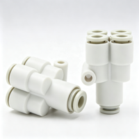Raccord pneumatique réducteur en Y 5 voies KQ2UD PRG, connecteur rapide pour tuyau d'air 1 à 4, pour tubes PU 4mm 6mm 8mm 10mm