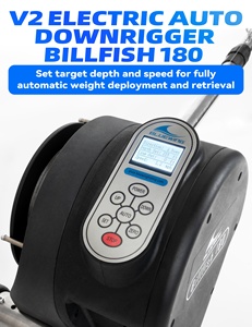 Downrigger Automático Eléctrico Billfish 180 con Brazo Telescópico de Acero Inoxidable y Base Universal de Liberación Rápida para Pesca de Arrastre Profunda - Product Image 2
