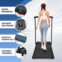 Tapis de marche électrique portable OEM ODM 6% inclinaison manuelle 120KG, silencieux, pour la maison et le bureau, idéal pour le fitness