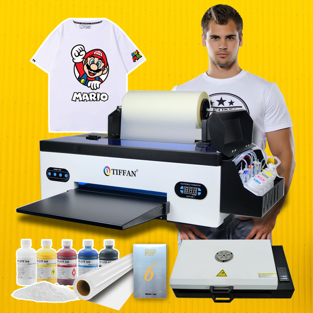 New Imprimante DTF Digital Printer A3 Epson L1800 Heads Semi-Automatic Pigment Ink PET Film Printing Machine Screen Printer