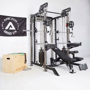 Balanced Smith Machine Commercial Steel Flying Bird Gantry <b>Bench</b> Push Squat Rack <b>Indoor</b> Comprehensive Training Fitness Equipment - Product Image 5