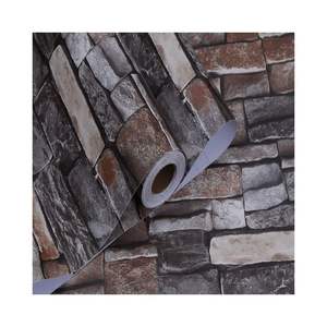 Alta qualità impermeabile 3D mattone carta da parati Design moderno fatto da te adesivo in vinile goffrato in pietra mattone 3D decalcomanie da parete - Product Image 1