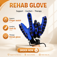 Gants de rééducation électriques certifiés CE ISO pour personnes âgées atteintes de paralysie ou d'AVC - Alimentation en plastique acrylique à brancher - Garantie 1 an