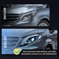 Lampu Depan LED Untuk Mercedes Benz V Class Vito W447 V250 V260 2016 2020