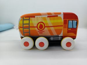 Huanger <span class=keywords><strong>รถ</strong></span>ของเล่นผ้าหกล้อ2ชิ้นสำหรับเด็กวัยหัดเดินดึงถอยหลัง<span class=keywords><strong>รถ</strong></span>ของเล่นรวมทั้งเครื่องยนต์ดับเพลิงและ<span class=keywords><strong>รถ</strong></span>บรรทุกน้ำมัน - Product Image 5