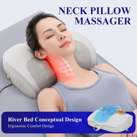 Coussin de massage portable pour le dos et les lombaires avec fonction de pétrissage, chaleur électrique, et massage Shiatsu pour le cou et les épaules