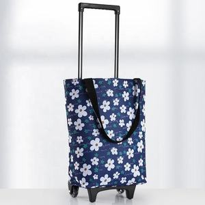Borsa Trolley Pieghevole Portatile per <span class=keywords><strong>la</strong></span> <span class=keywords><strong>Spesa</strong></span>, Riutilizzabile in Tessuto Oxford, con Ruote, Impermeabile, Fantasia Geometrica, per <span class=keywords><strong>la</strong></span> Casa - Product Image 6