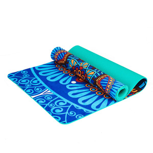 Tapis de yoga en suède TPE Bowl, 3-8 mm, imprimé, antidérapant, pour la maison, la remise en forme, la danse, l'utilisation en studio - Product Image 4
