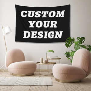 Tapisserie murale personnalisée à prix abordable avec logo imprimé, en tissu polyester, motif Mandala, couverture tissée sur mesure - Product Image 1