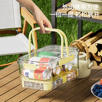Conteneur de stockage portable avec fonction de conservation, boîte scellée pour fruits avec compartiment de réfrigérateur, grande boîte de rangement à compartiments