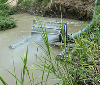 Écran adapté aux poissons 12 pouces pour l'irrigation Écran autonettoyant rotatif à eau Extraction d'eau de vie agricole