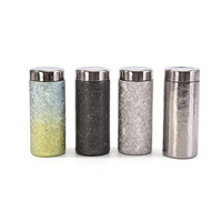 Tasse Thermos de Luxe Léger en Titane Pur, Double Paroi Sous Vide, avec Séparateur à Thé, Mini Tasse de Voyage Portable pour l'Extérieur