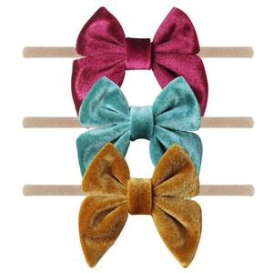 3 pollici Nuovo Toddle Cute Baby velluto archi dei <span class=keywords><strong>capelli</strong></span> hairband Farfalla morbido grande arco Hairband Bambini <span class=keywords><strong>Accessori</strong></span> <span class=keywords><strong>Per</strong></span> <span class=keywords><strong>capelli</strong></span> Di Natale - Product Image 4