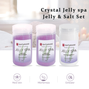 Juego de cuidado de pedicura de gelatina con manteca de karité y sales de remojo de baño de pies para pies secos y agrietados - Product Image 3