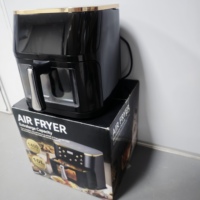 KYHY Friteuse à air de grande capacité 12 litres pour écran tactile d'huile de cuisson et pratique