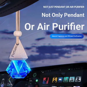 Diffuseur de parfum pour <span class=keywords><strong>voiture</strong></span> en verre avec bouchon en bois de 8 ml, pendentif pour rétroviseur, flacon rechargeable pour huiles essentielles, logo personnalisé, <span class=keywords><strong>gadget</strong></span> pour <span class=keywords><strong>voiture</strong></span> - Product Image 5